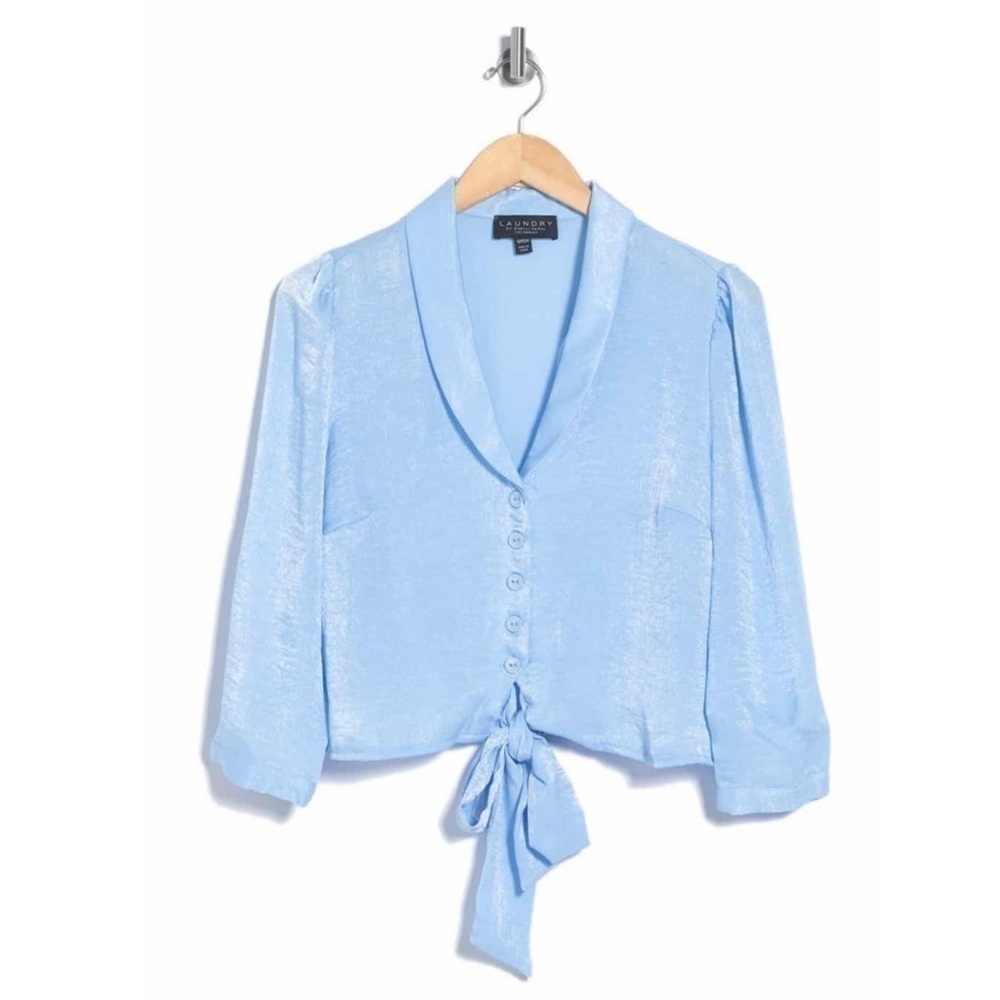 Laundry by Shelli Segal Knit Hem Blouse
